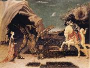 UCCELLO, Paolo St George and the Dragon oil on canvas